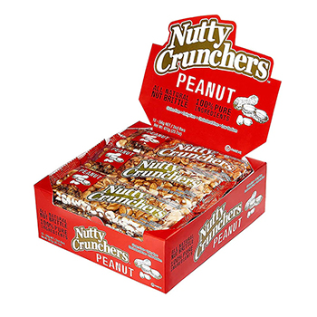 Nutty Crunchers Peanut 2oz Bars 12ct Box