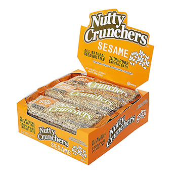 Nutty Crunchers Sesame 1.6oz Bars 12ct Box