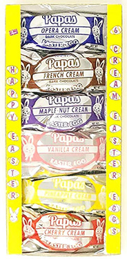 Papas Chocolate Covered Creme Eggs Assorted 6pk