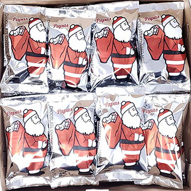 Papas Marshmallow Santas 24ct Box