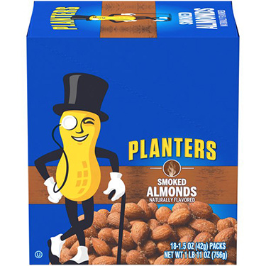 Planters Smoked Almonds 18ct Box