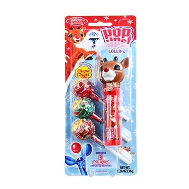 Pop Ups Lollipop Rudolph The Red Nosed Reindeer 1.26oz