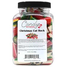 Candy Retailer Cut Rock Christmas Candy 14oz