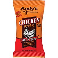 Andys Seasoning Hot N Spicy Chicken Breading 10oz Bag