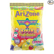 Arizona Fruit Snacks Sour Mixed Lemonade 5oz Bag