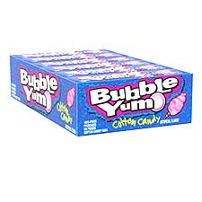 Bubble Yum Cotton Candy 18 Packs of 5