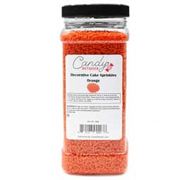 Candy Retailer Decorative Cake Sprinkles Orange 16oz