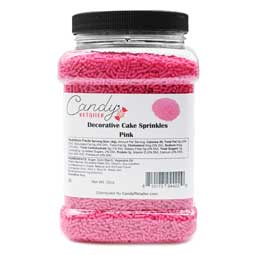 Candy Retailer Decorative Cake Sprinkles Pink 32oz