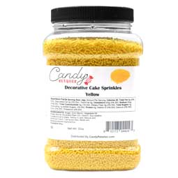 Candy Retailer Decorative Cake Sprinkles Yellow 32oz