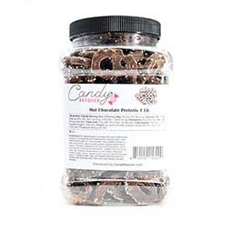 Candy Retailer Hot Chocolate Pretzels 1 Lb Jar
