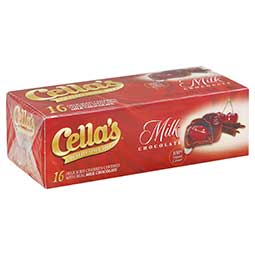 Cellas Milk Chocolate Covered Cherries 8oz Box