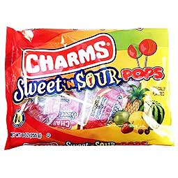 Charms Sweet n Sour Pops 9oz Bag