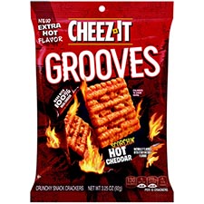 Cheez It Grooves Scorchin Hot Cheddar 3.25oz Bags 6 Pack