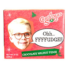 A Christmas Story Walnut Chocolate Fudge 8oz Box