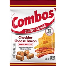 Combos Cheddar Cheese Bacon Baked Pretzel 6.3oz Bag