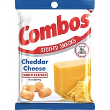 Combos Cheddar Cheese Baked Cracker 6.3oz Bag Expires March 1st 2025
