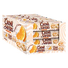 Creme Savers Hard Candy Orange and Creme 24ct Box