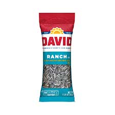 David Sunflower Seeds Ranch Tubes 1.625oz 12ct Box