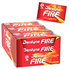 Dentyne Fire Spicy Cinnamon Sugar Free Gum 9ct Box