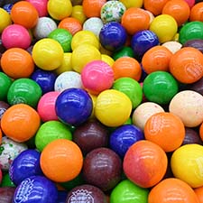 Dubble Bubble 1 Inch Assorted 10 Flavor Gumballs 1 Lb