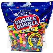 Dubble Bubble Assorted Gumballs 8 Flavors 3.3lb