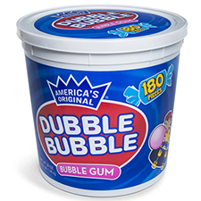 Dubble Bubble Bubble Gum 180ct Tub