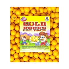 Dubble Bubble Gold Rocks Gumballs 1lb