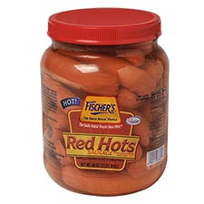 Fischers Red Hots Sausage 40oz Jar