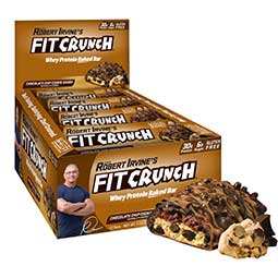 Fit Crunch Chocolate Cookie Dough Protein Bars 12ct Box