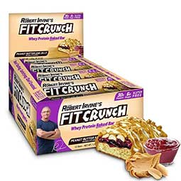 Fit Crunch Peanut Butter and Jelly Protein Bars 12ct Box