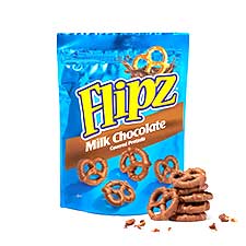 Flipz Milk Chocolate Pretzels 5oz Bag