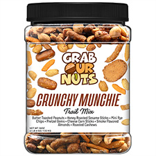 Grab Our Nuts Trail Mix Crunchy Munchie 36oz Jar 