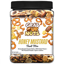 Grab Our Nuts Trail Mix Honey Mustard 30oz Jar