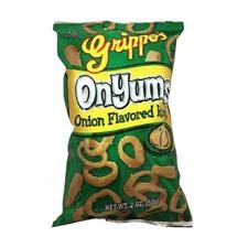 Grippos OnYums Onion Flavored Rings 2oz Bags 20ct