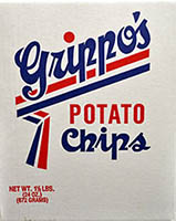 Grippos Plain Potato Chips 1.5lb Box