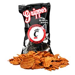 Grippos Bearcats BBQ Potato Chips 4.5oz Bag
