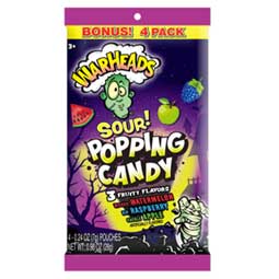 Halloween Warheads Sour Popping Candy 4 Pack