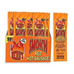Herbs Smokn Pickled Hot Sausage 20ct