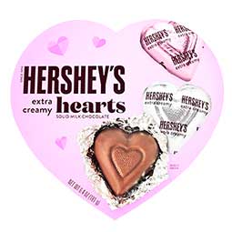 Hersheys Extra Creamy Milk Chocolate 6.4oz Heart Box