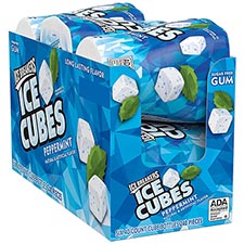 Ice Breakers Ice Cubes Peppermint Sugar Free Chewing Gum 6ct Box