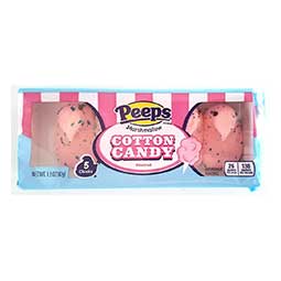 Just Born Easter Peeps Cotton Candy Marshmallow Chicks 1.5oz Box