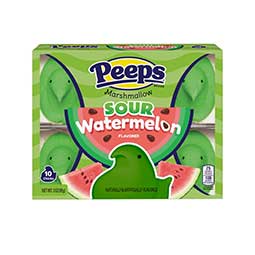 Just Born Easter Peeps Sour Watermelon Marshmallow Chicks 3oz Box