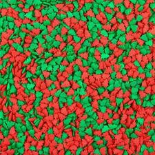 Kerry Red and Green Christmas Tree Shaped Sprinkles 1lb