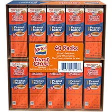 Lance ToastChee Peanut Butter Crackers 40ct Box