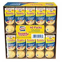 Lance Toasty Peanut Butter Crackers 40ct Box