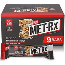 MET Rx Big 100 Fruity Cereal Crunch 9ct Box