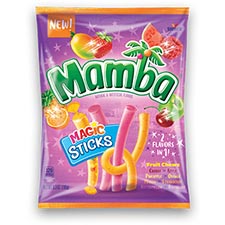 Mamba Fruit Chews Magic Sticks 6oz Bag