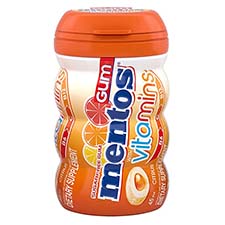 Mentos Sugar Free Gum Vitamins Citrus 3.18oz 6ct Box