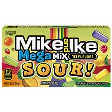 Mike and Ike Mega Mix Sour 5oz Theater Box