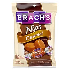 Brachs Nips Caramel Hard Candy 3.25oz Bag